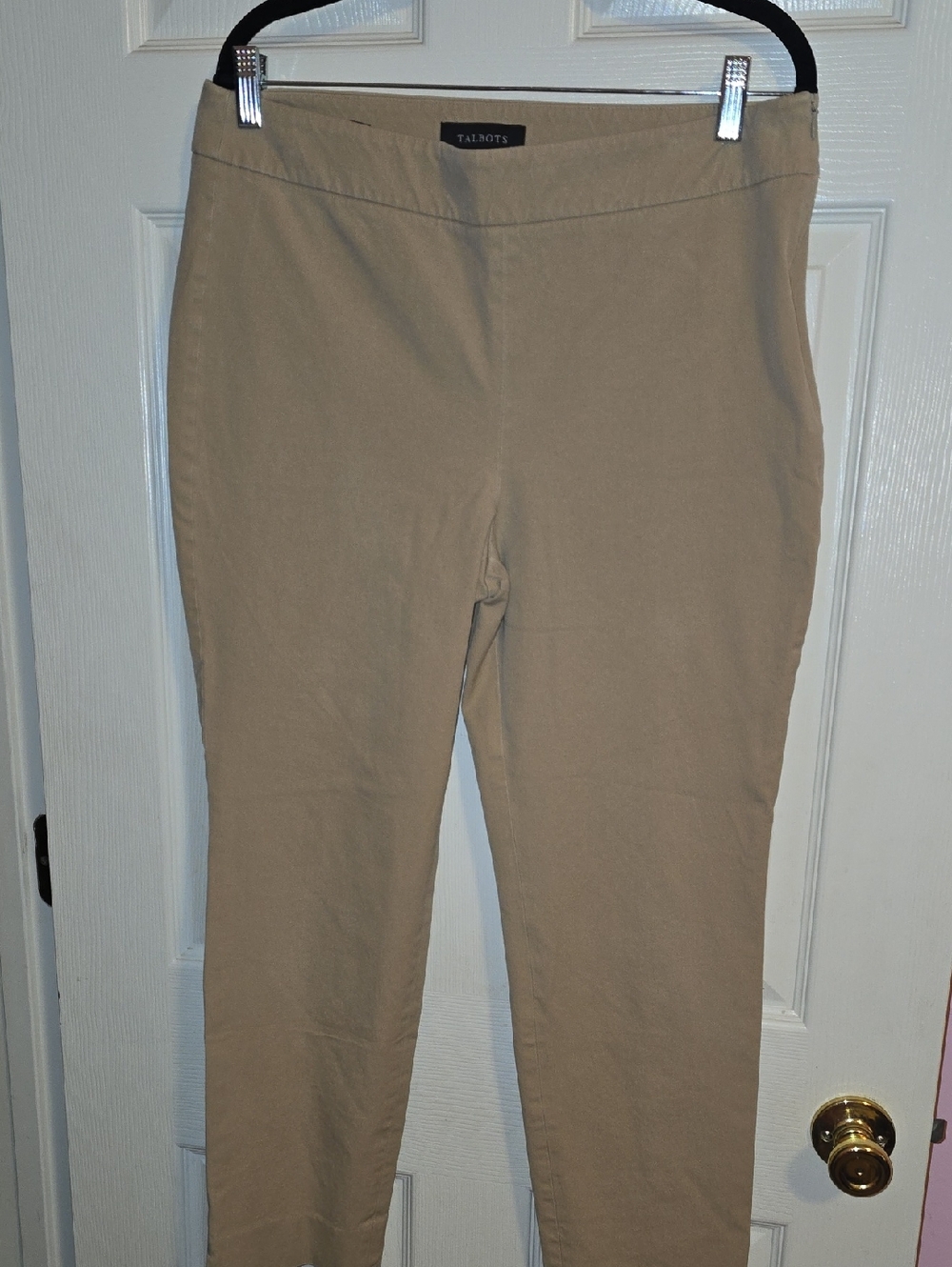 Talbots Chatam Ankle Tan Skinny Pull-On Stretch Pants